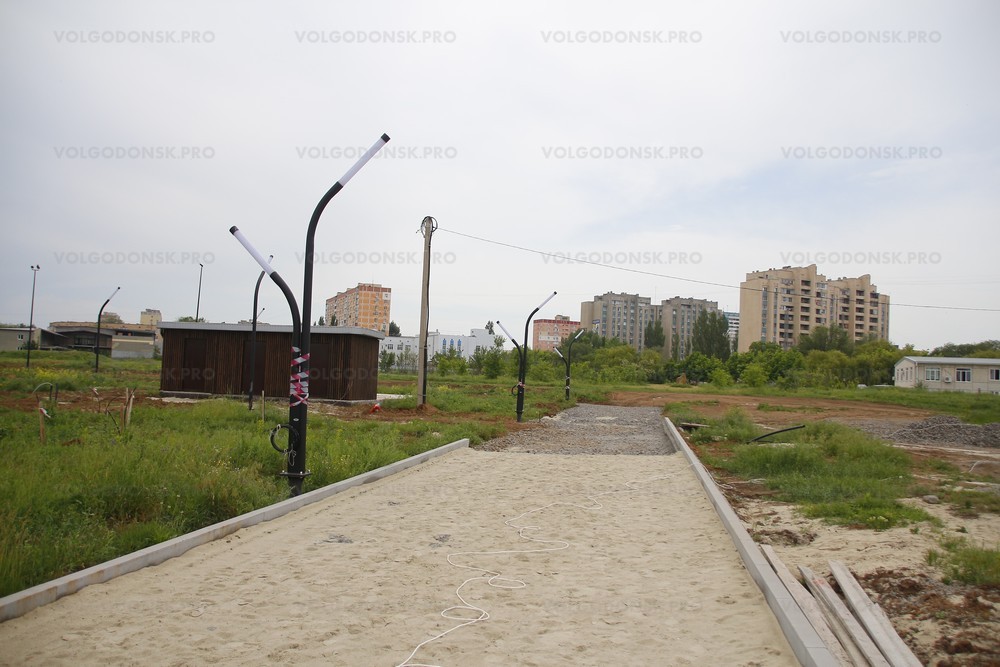 Вторую очередь Молодежного парка в Волгодонске завершат к концу августа